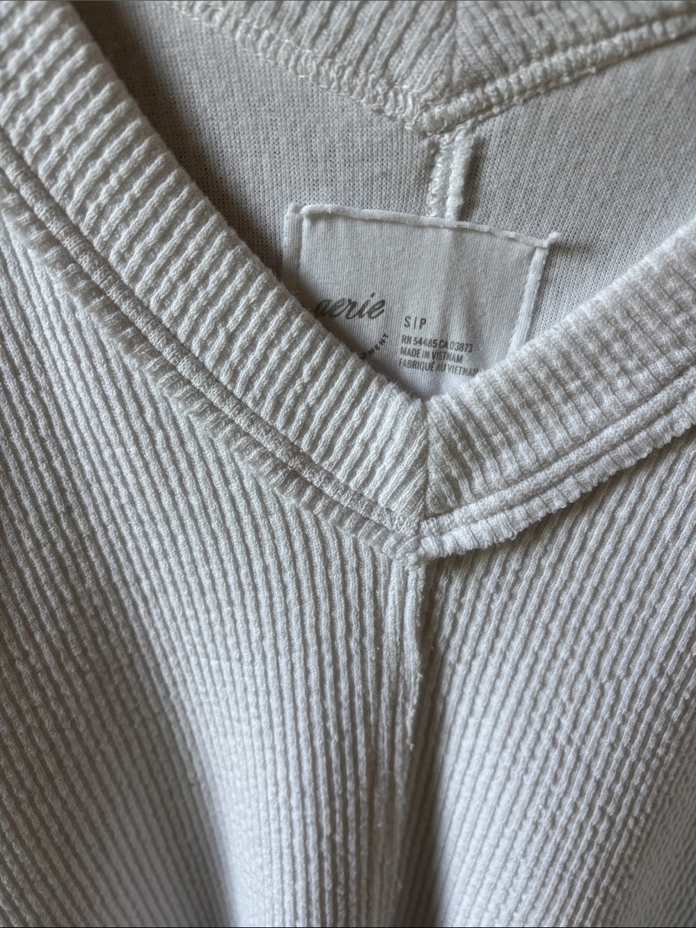 Aerie v neck ribbed tunic sweatshirt small - Picture 2 of 4